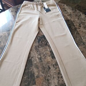 NWT Anthropologie Upside  South Coast Cropped Flare Pants. Moroccan Sand size S